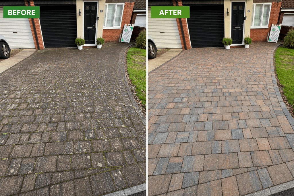 Block Paving Driveway Cleaning