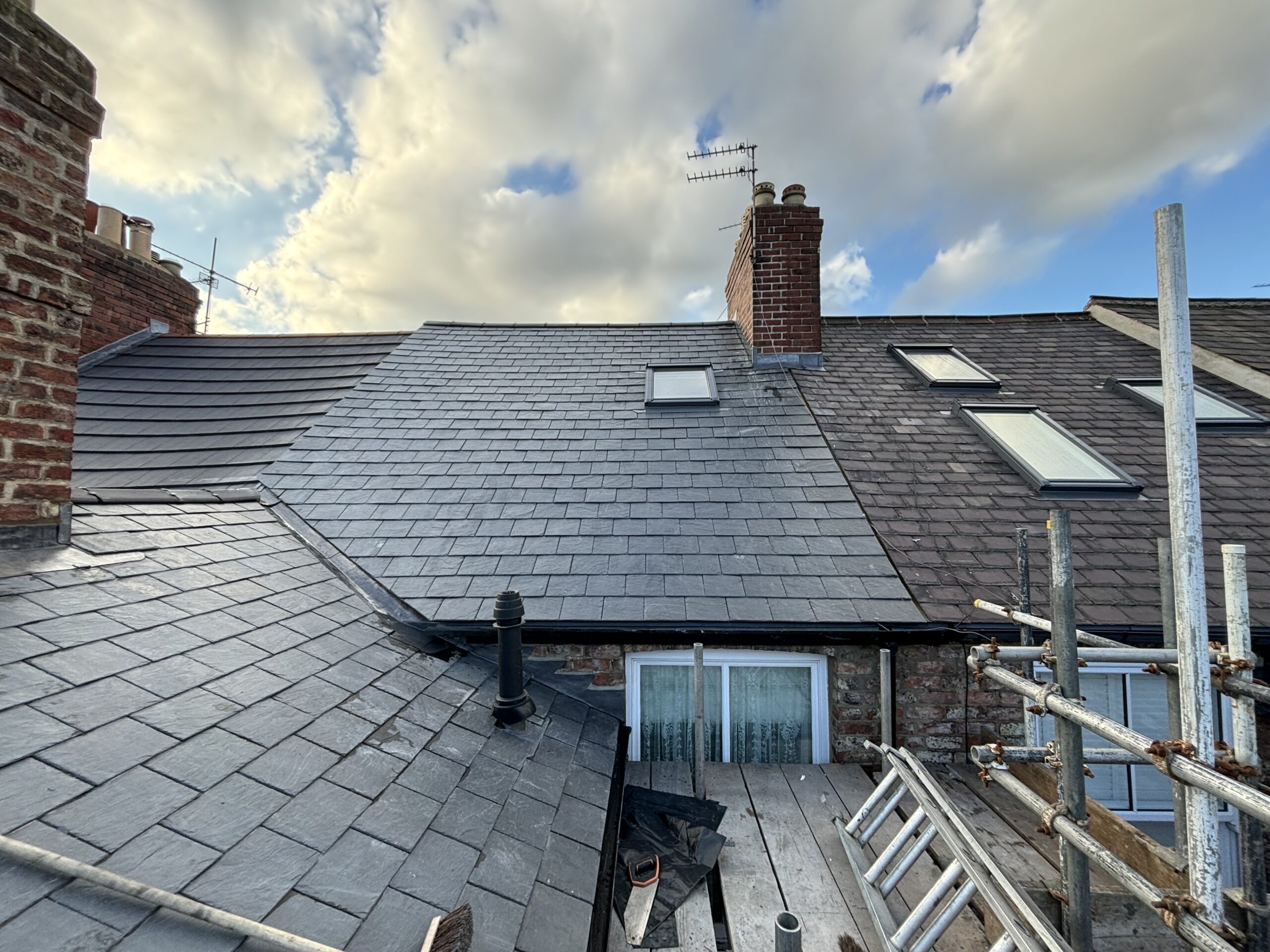 Slate Roof Installation — Victorian Terrace